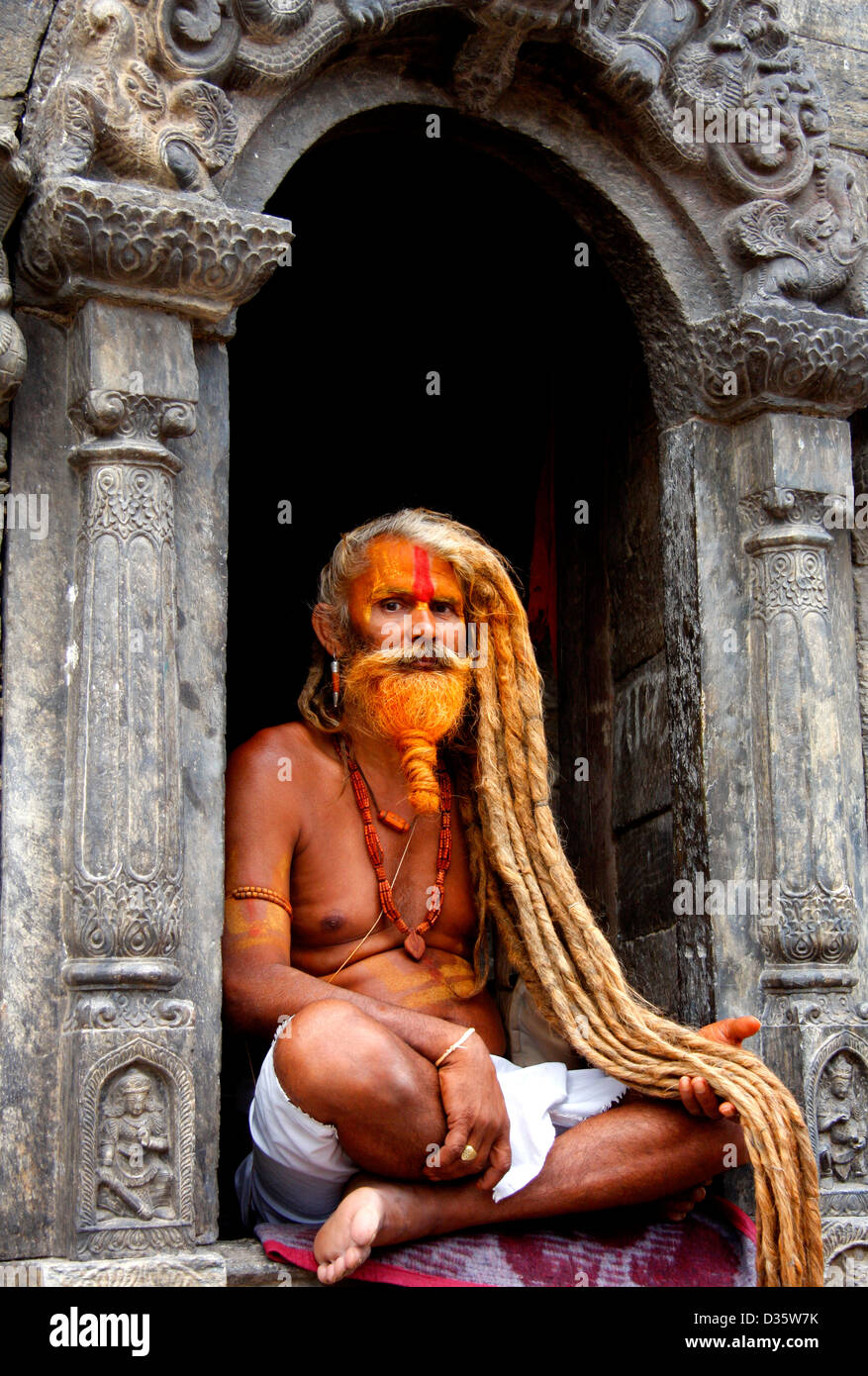 Pashupatinath Temple at Kathmandu Stock Photo