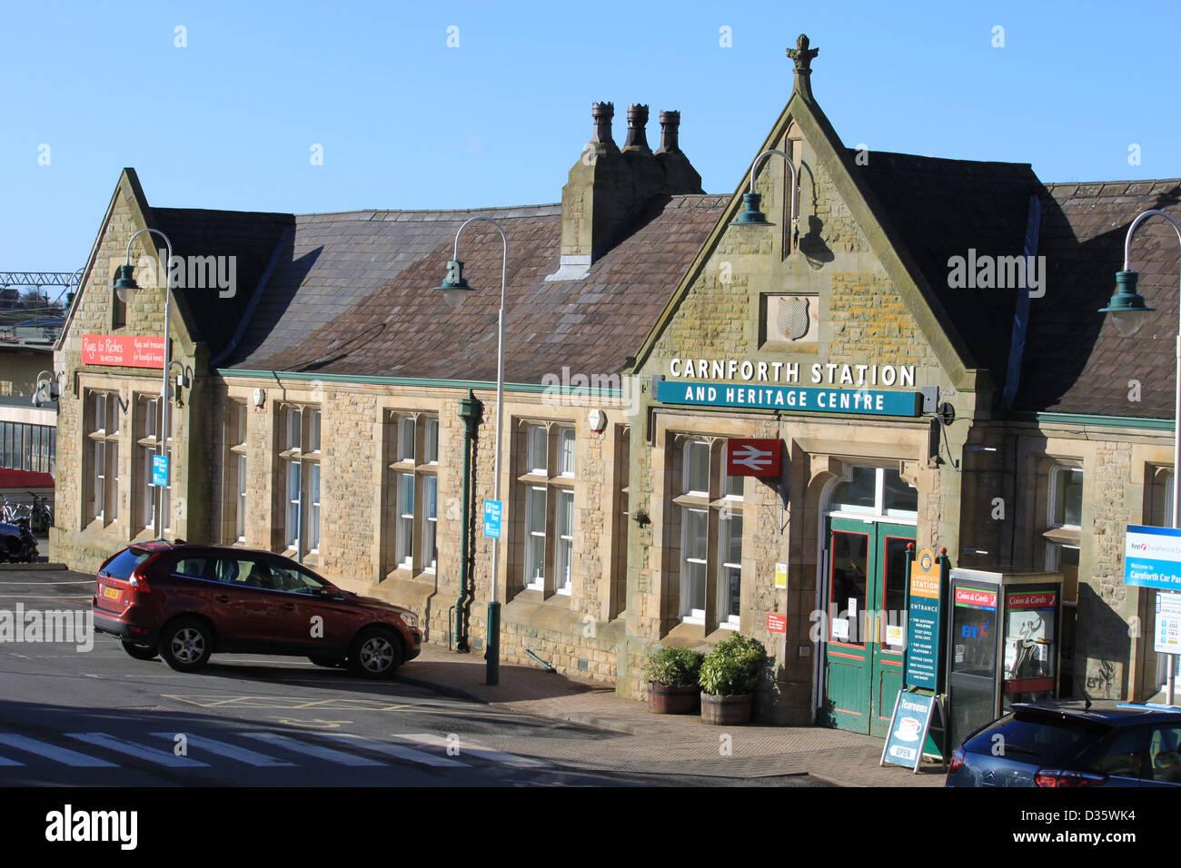 Entrance to Carnforth Station and Heritage Centre, Lancashire, England
