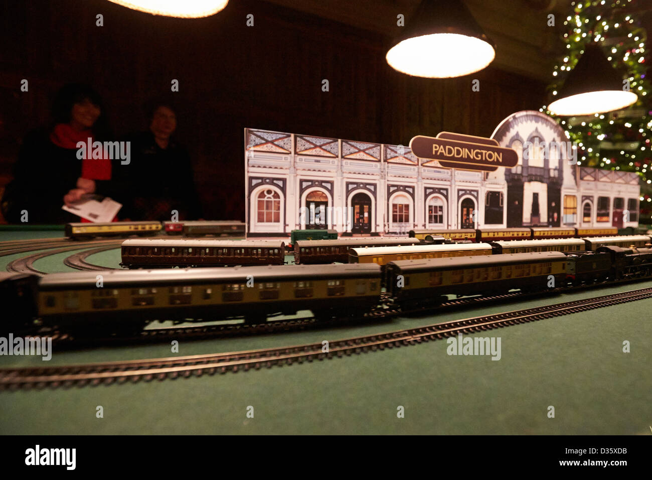 London themed Christmas decorations at Waddesdon Manor Stock Photo Alamy