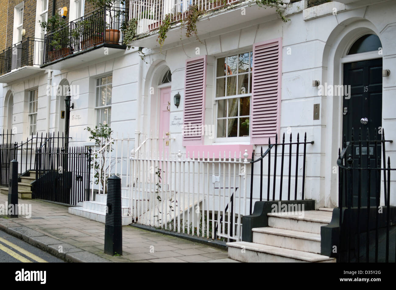 Houses in Trevor Square, Knightsbridge, London, UK Stock Photo Alamy