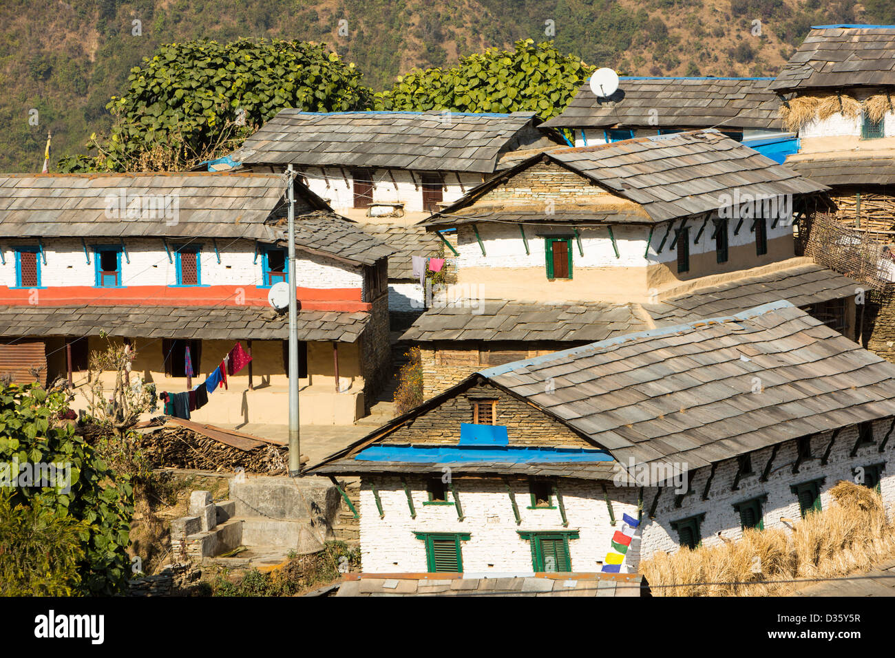 Nepal village house hi-res stock photography and images - Alamy