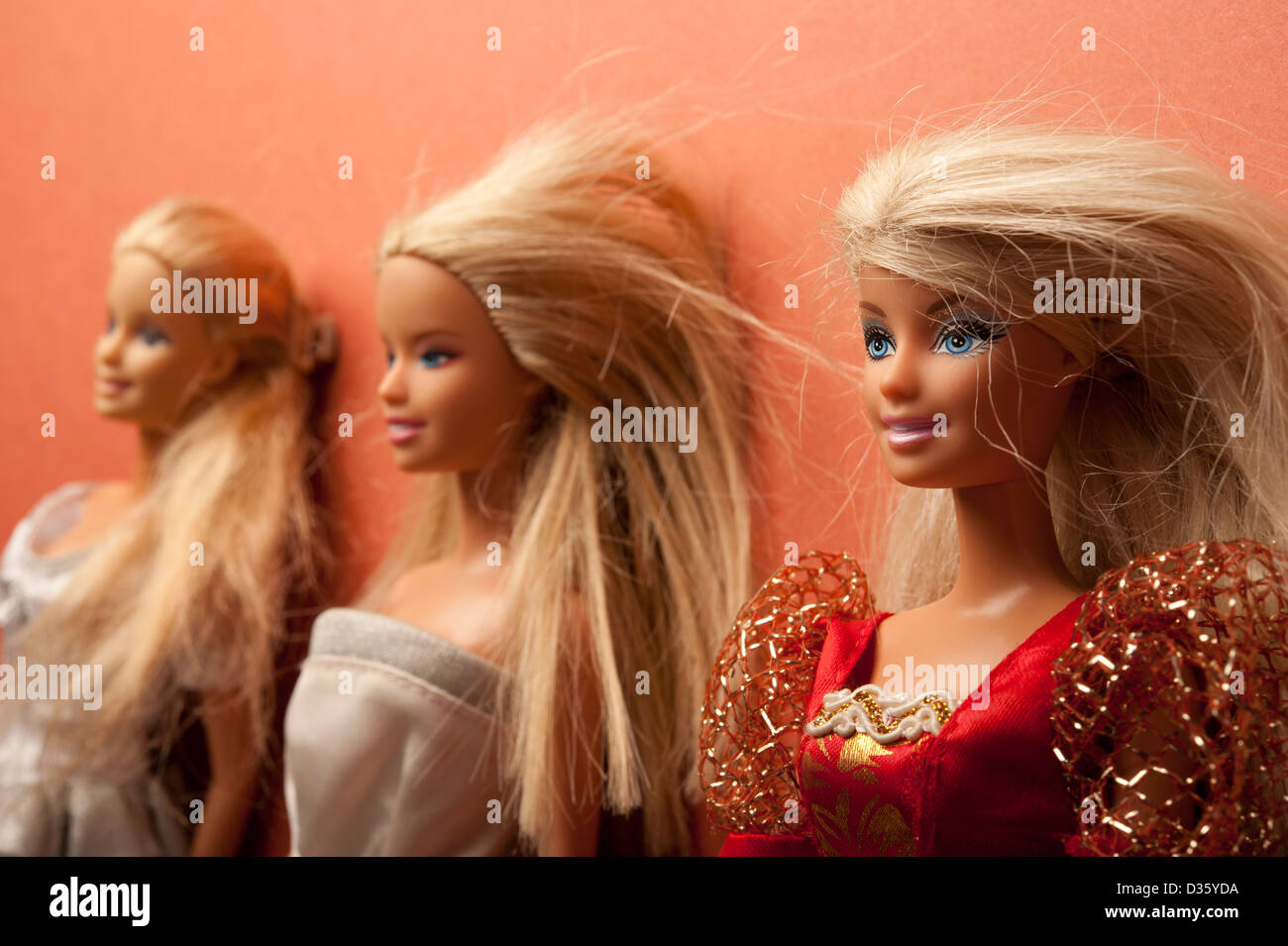 three Barbie dolls Stock Photo - Alamy