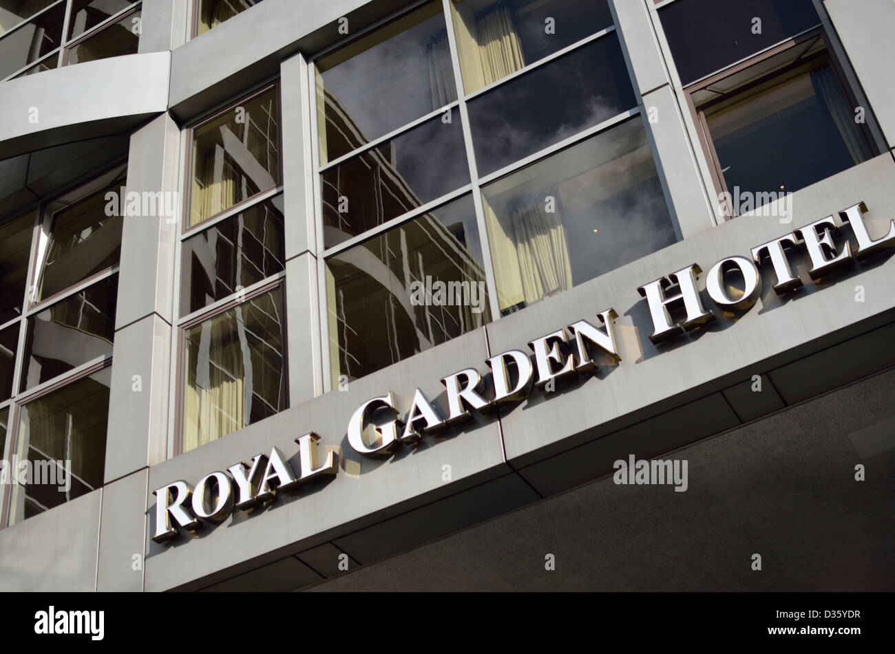 The Royal Garden Hotel in Kensington, London, UK Stock Photo