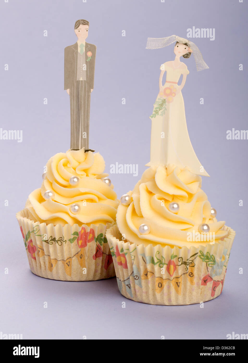 WEDDING CUPCAKES Stock Photo