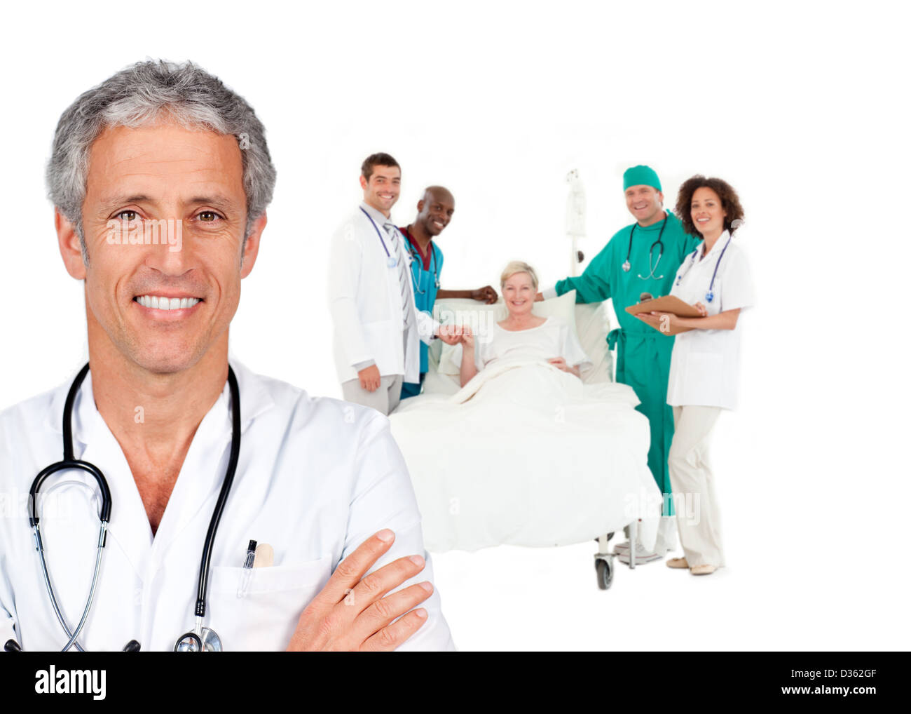 Black patient happy smiling hi-res stock photography and images - Alamy