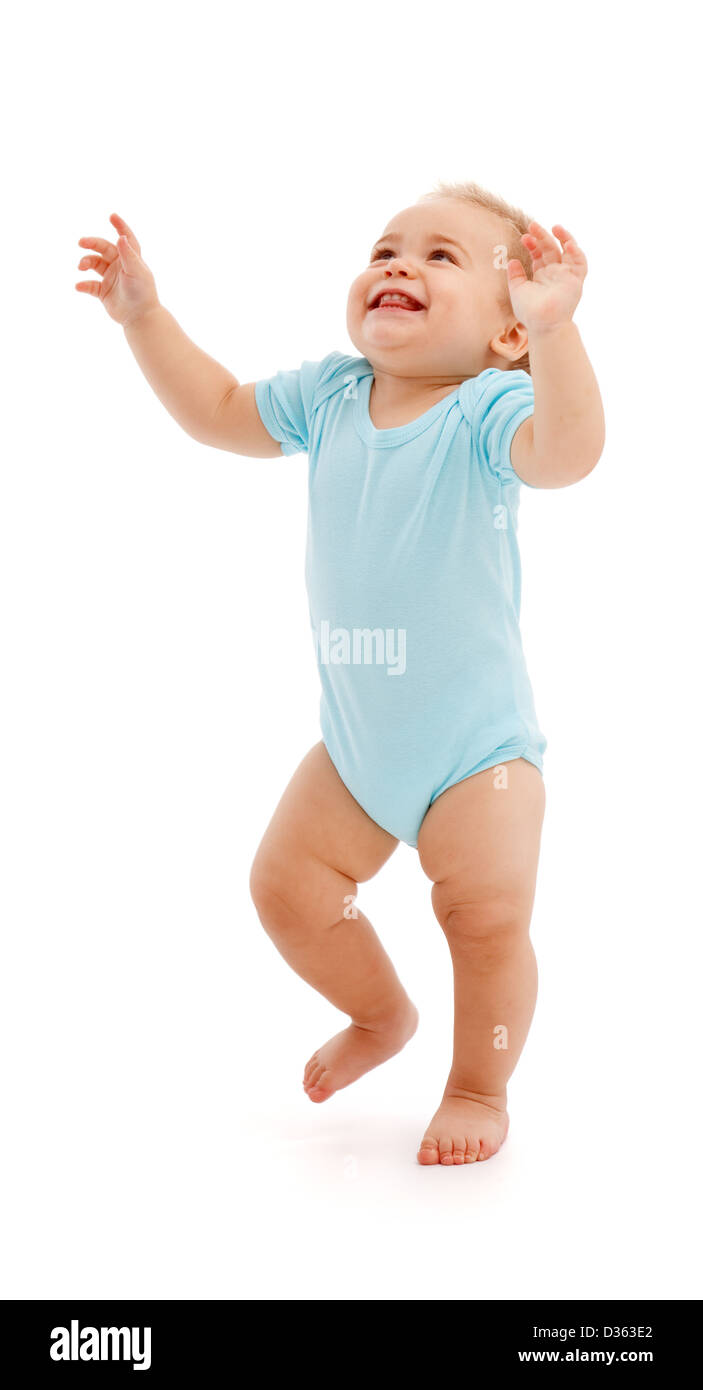 Baby raised hands Cut Out Stock Images Pictures Alamy