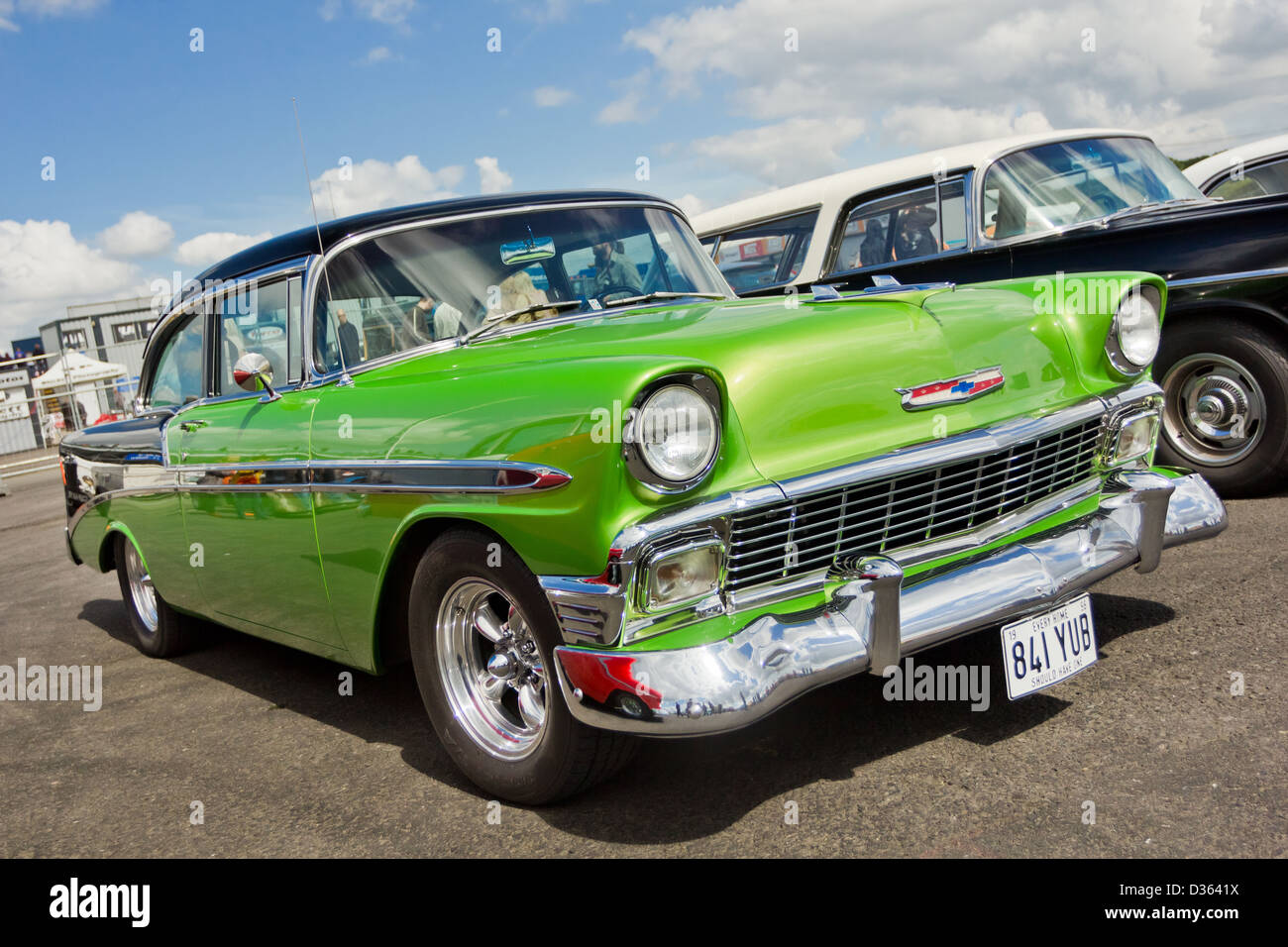 1956 Green Chevrolet Bel Air Stock Photo - Alamy