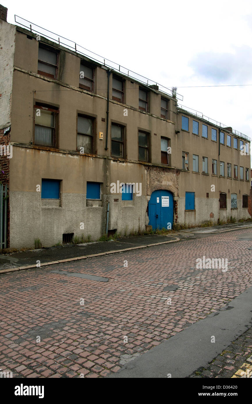 derelict factories, Sheffield centre Stock Photo