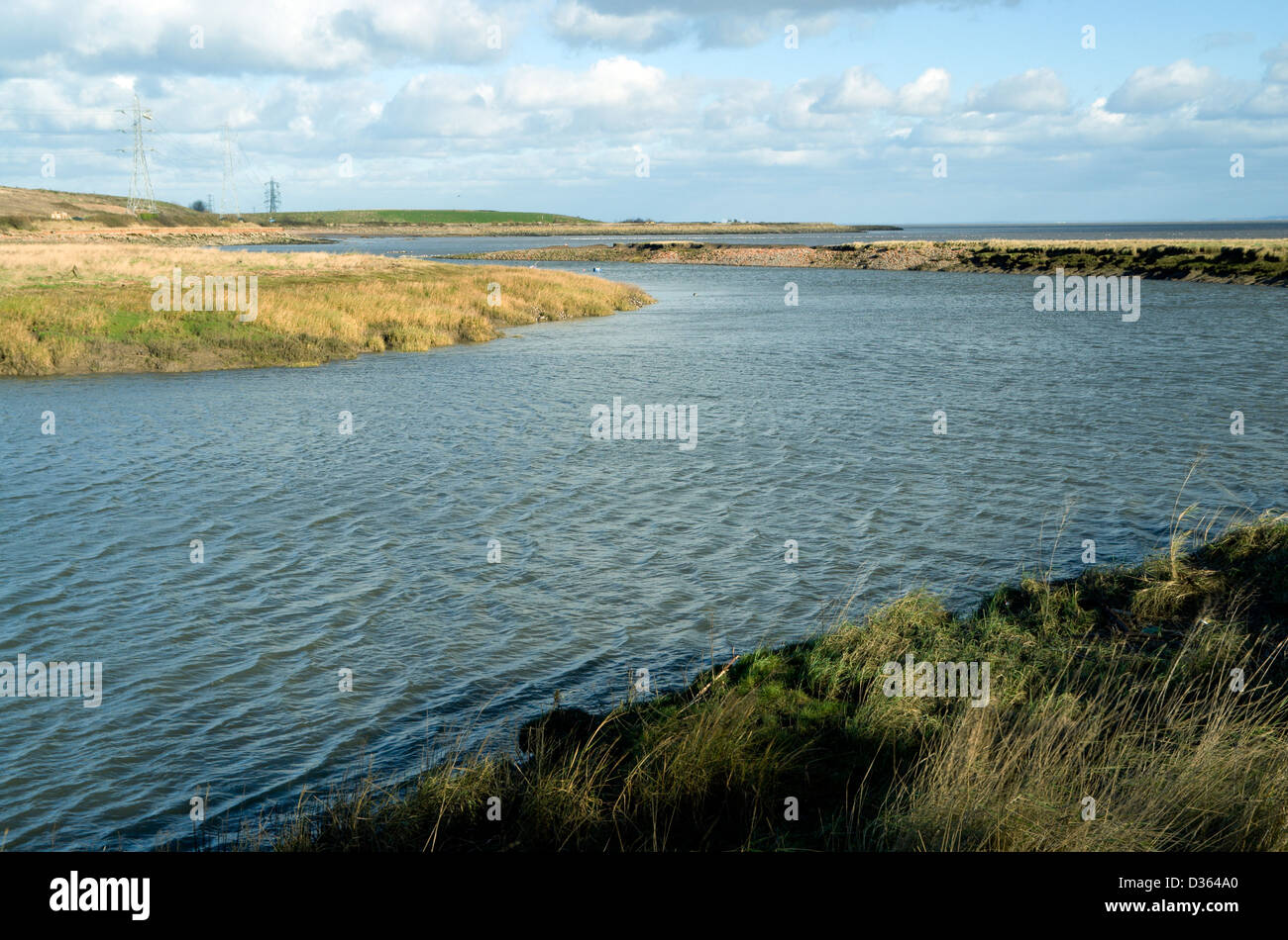 estuary of river rhymney cardiff south wales uk Stock Photo