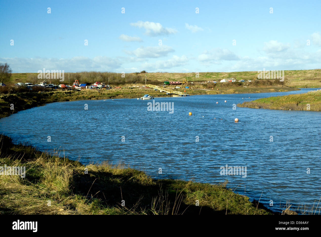 estuary of river rhymney cardiff south wales uk Stock Photo Alamy