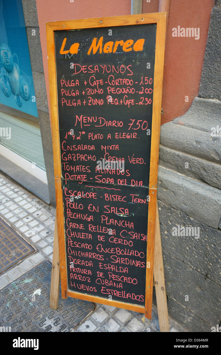 Daily menu meal hi-res stock photography and images - Alamy