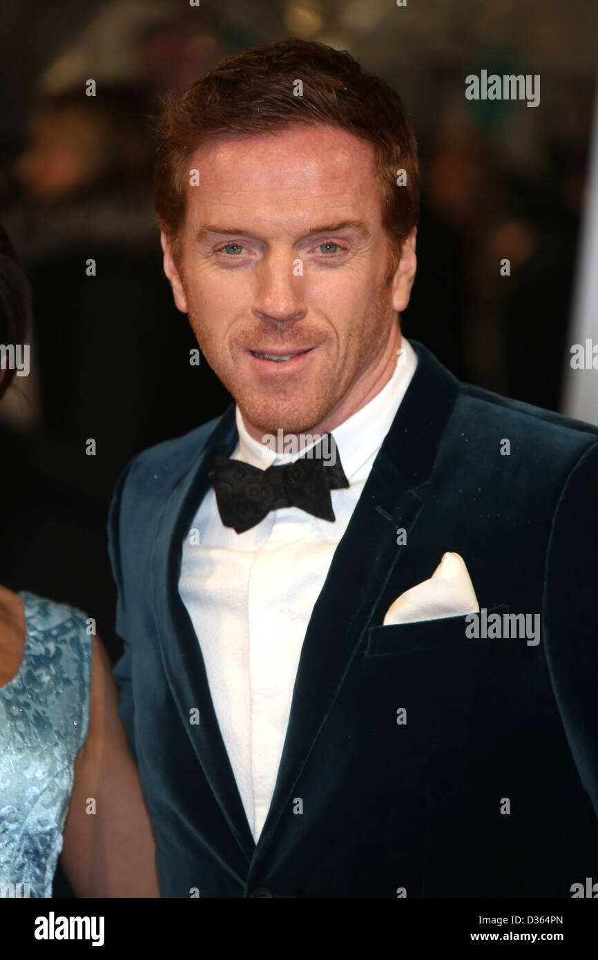 Actor Damian Lewis arrives at the EE British Academy Film Awards at The Royal Opera House in London, England, on 10 February 2013. Photo: Hubert Boesl Stock Photo