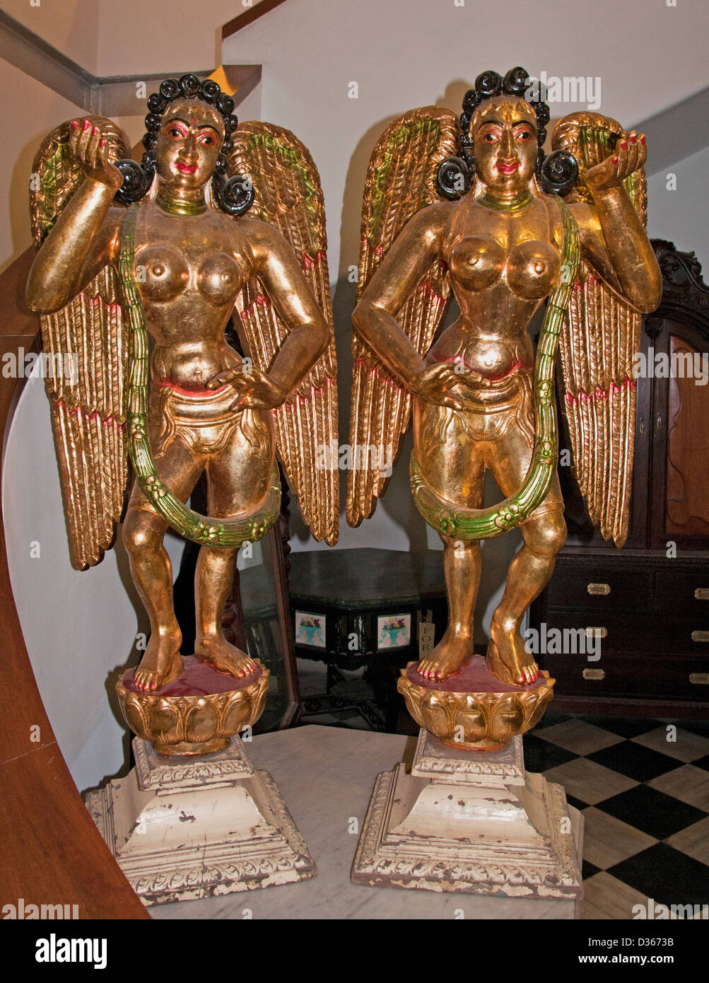 Antique Shop Gallery Chennai ( Madras ) India Tamil Nadu Stock Photo