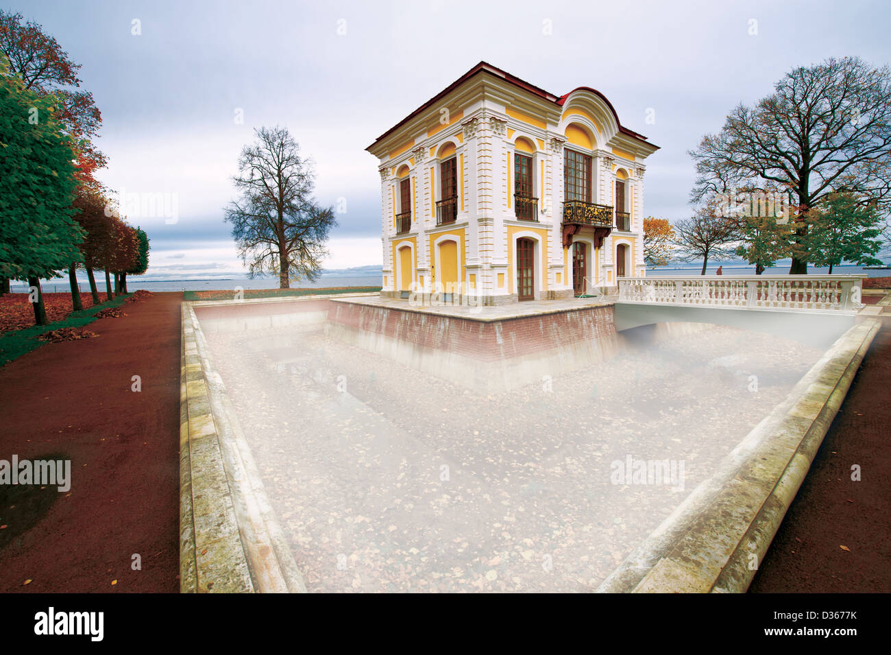 Hermitage in Peterhof park . Russia Stock Photo