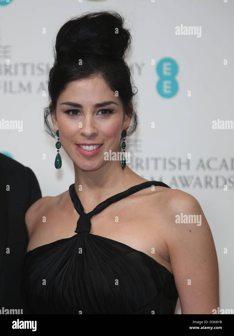 Actress Sarah Silverman arrives at the EE British Academy Film Awards at The Royal Opera House in London, England, on 10 February 2013. Photo: Hubert Boesl Stock Photo