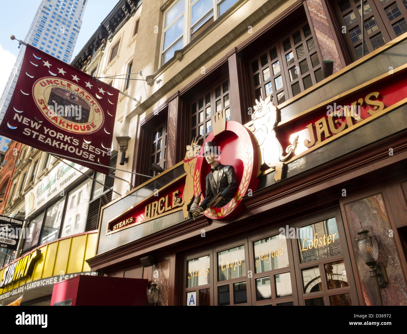 Uncle Jack's Steakhouse, NYC Stock Photo Alamy