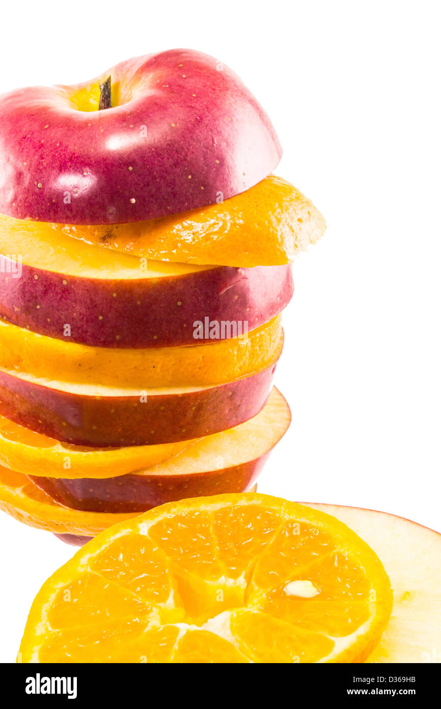 Lemon pear apple orange market hi-res stock photography and images - Alamy