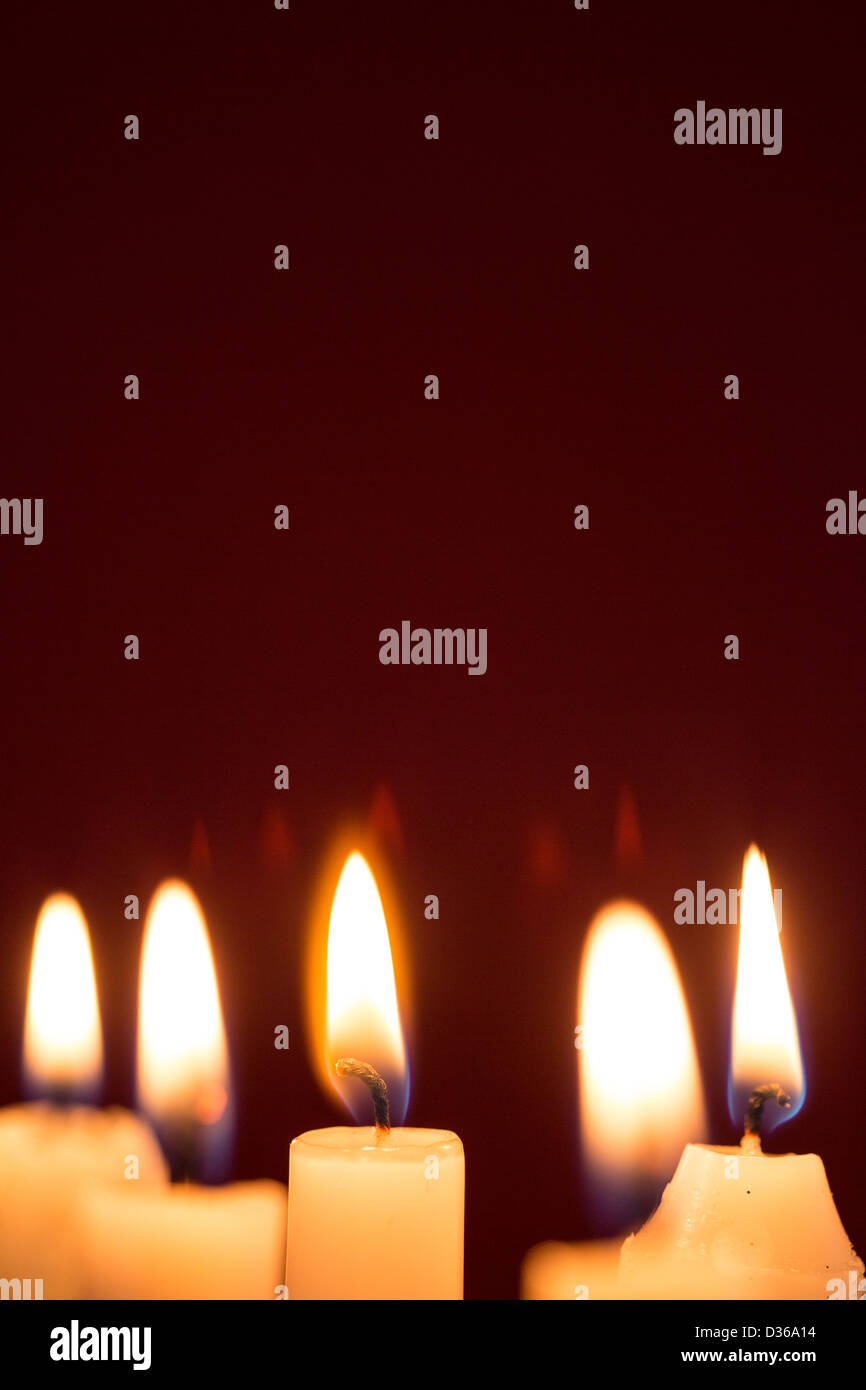 Five candles Stock Photo Alamy
