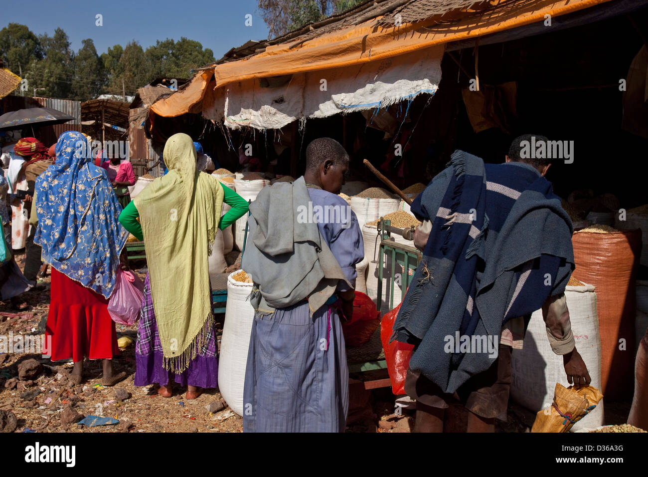 The Saturday Market, Bahir Dar, Ethiopia Stock Photo