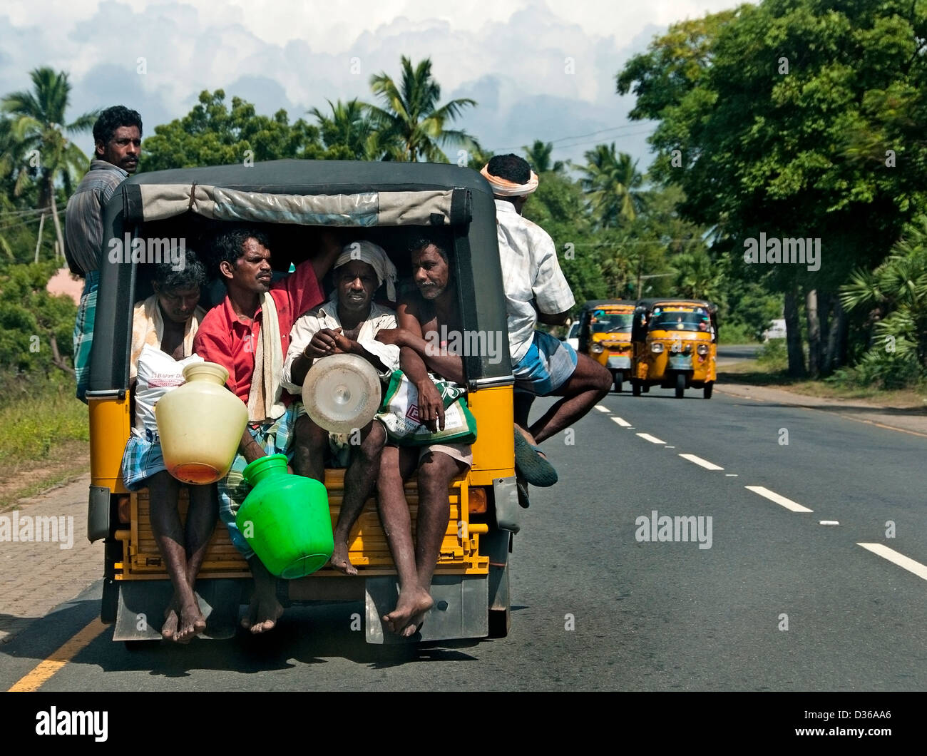 Chennai ( Madras ) India Tamil Nadu hree wheeler tuk tuk Stock Photo