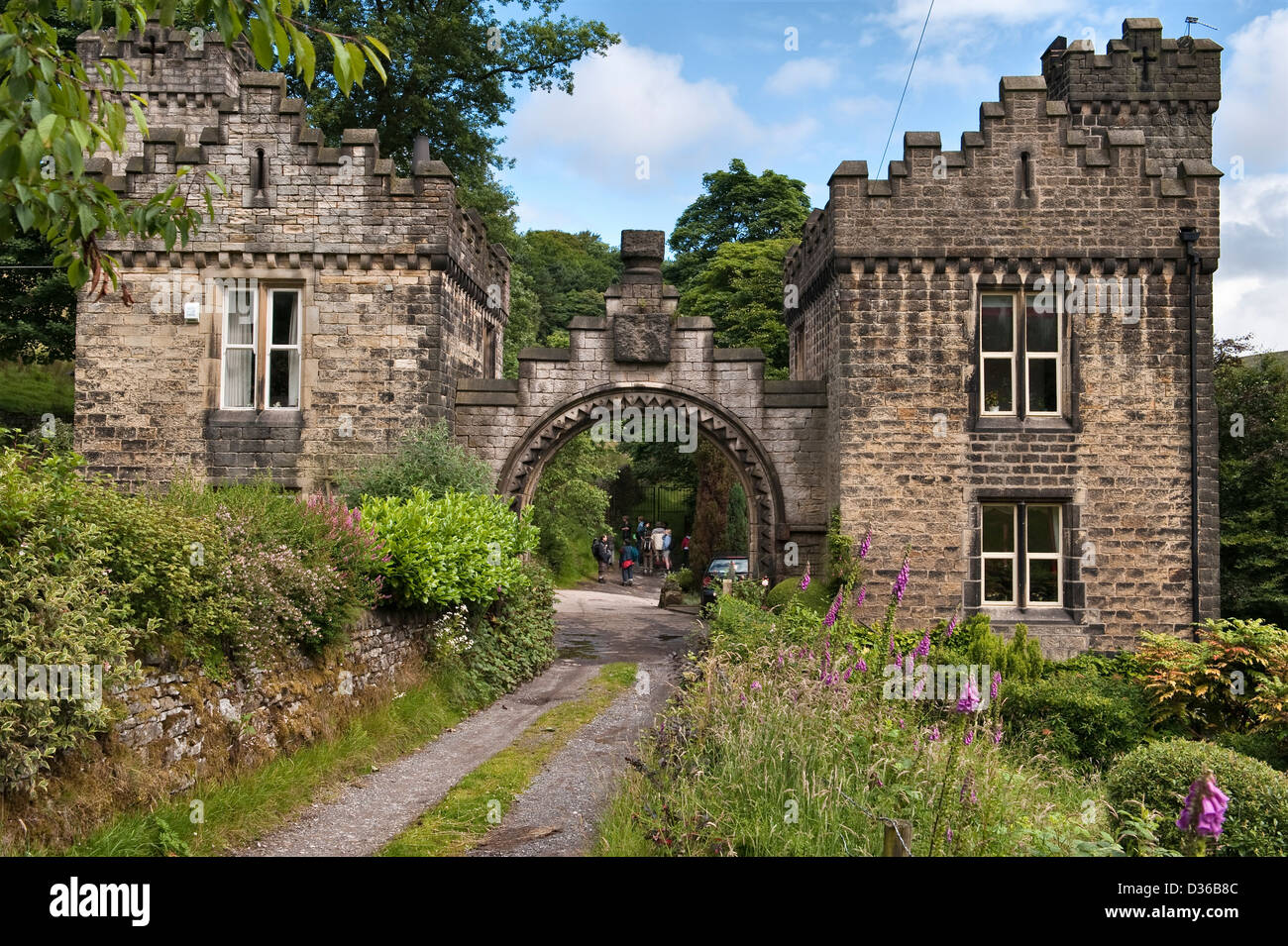 The gatehouse at Castle Carr, Luddenden, Yorkshire, UK, the only