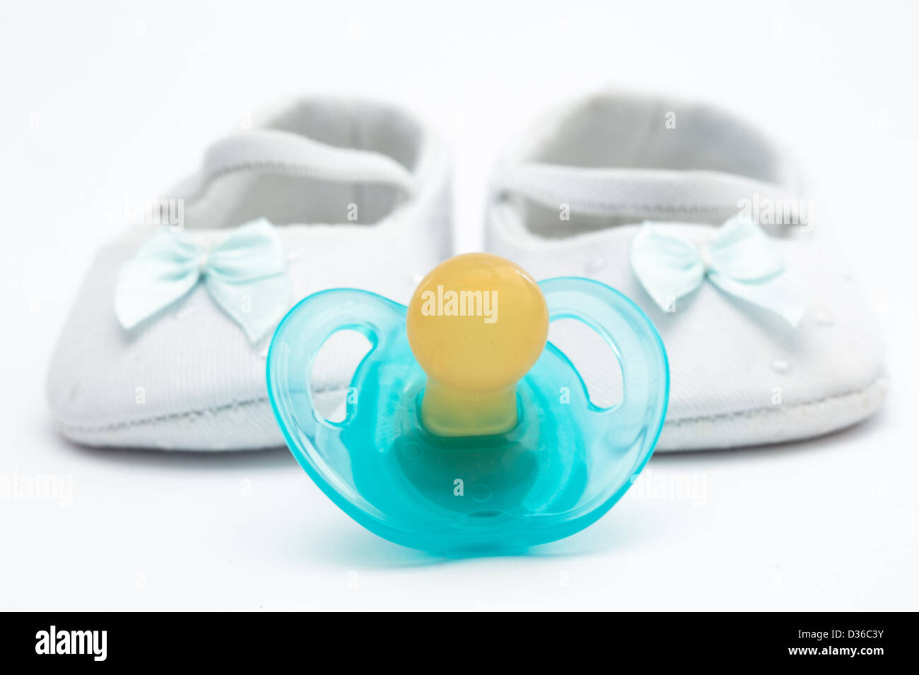 Blue baby booties hi-res stock photography and images - Alamy