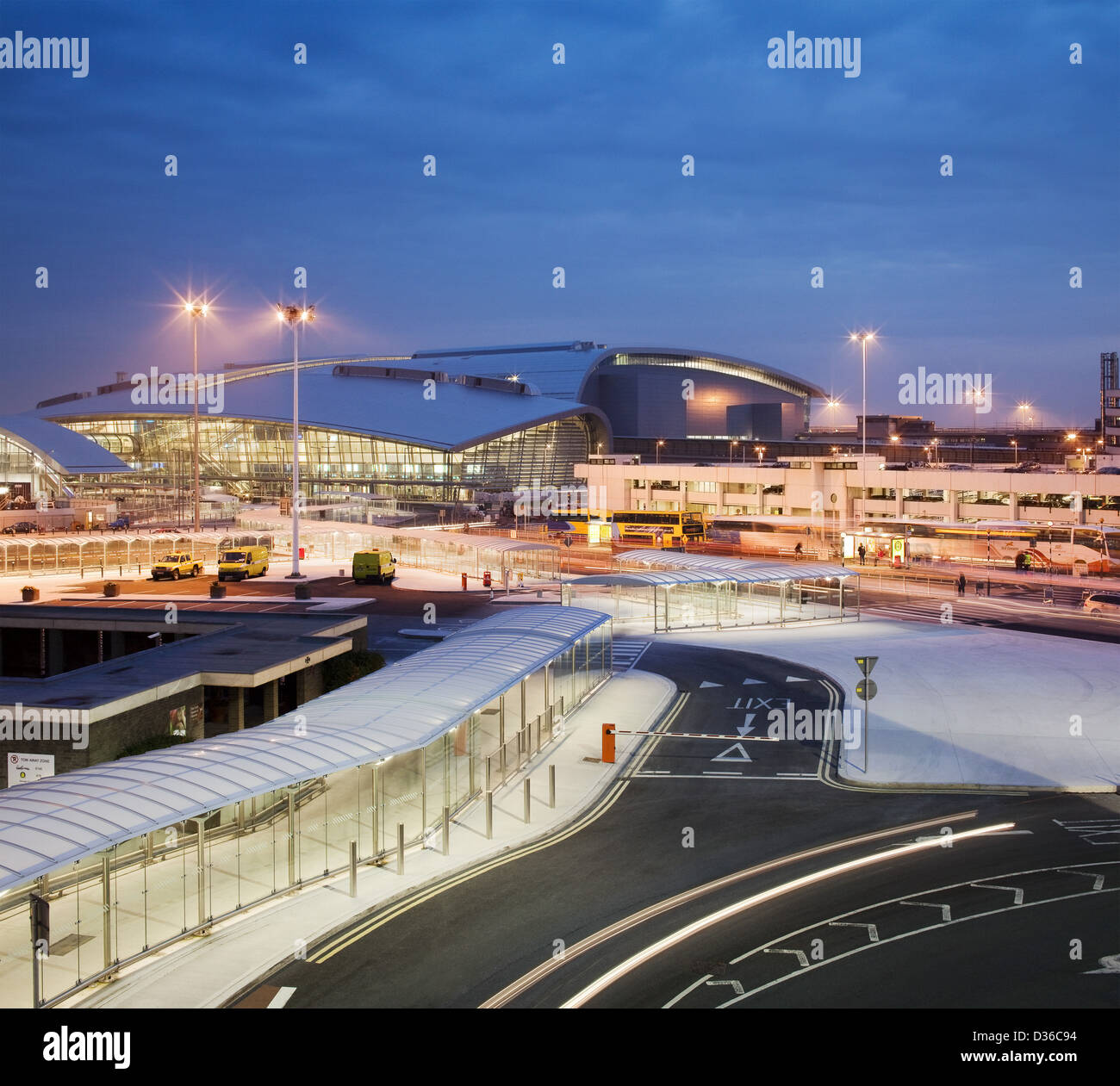 A view of Terminal 2 at Dublin airport Stock Photo
