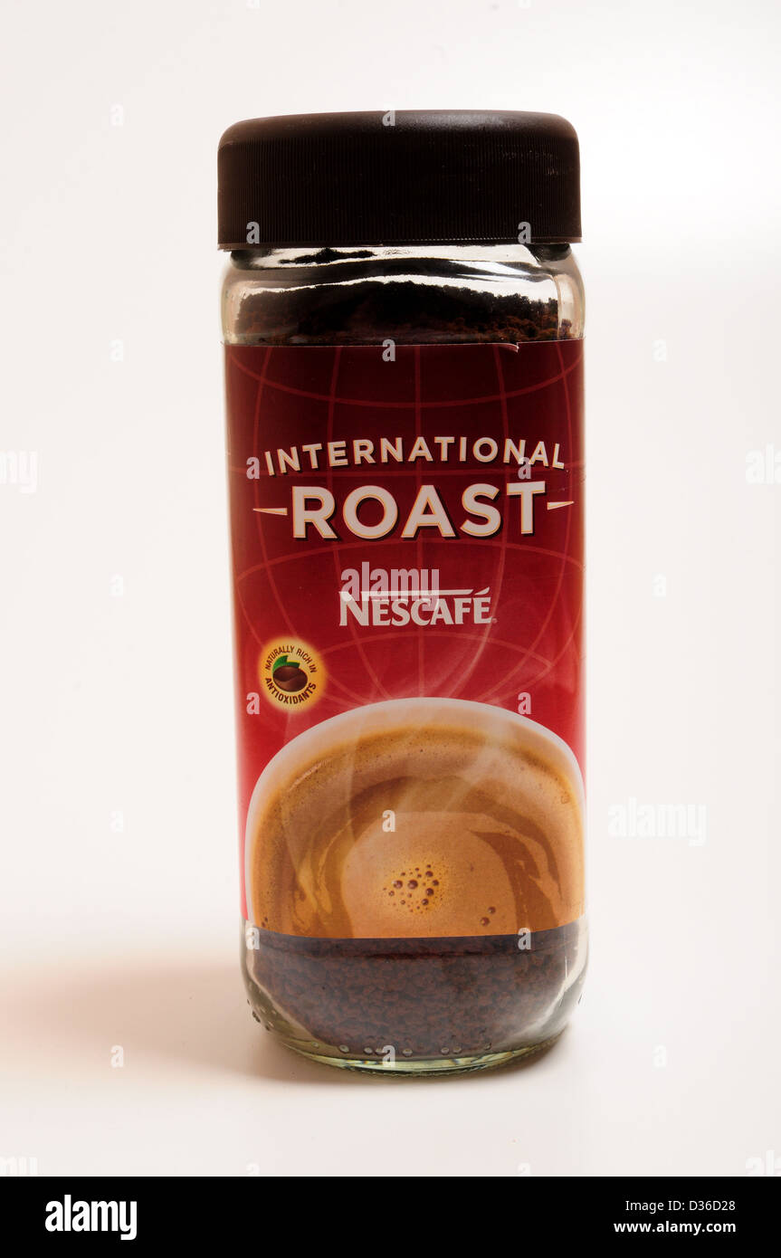 Nescafe International Roast ,Jar of Coffee Stock Photo Alamy