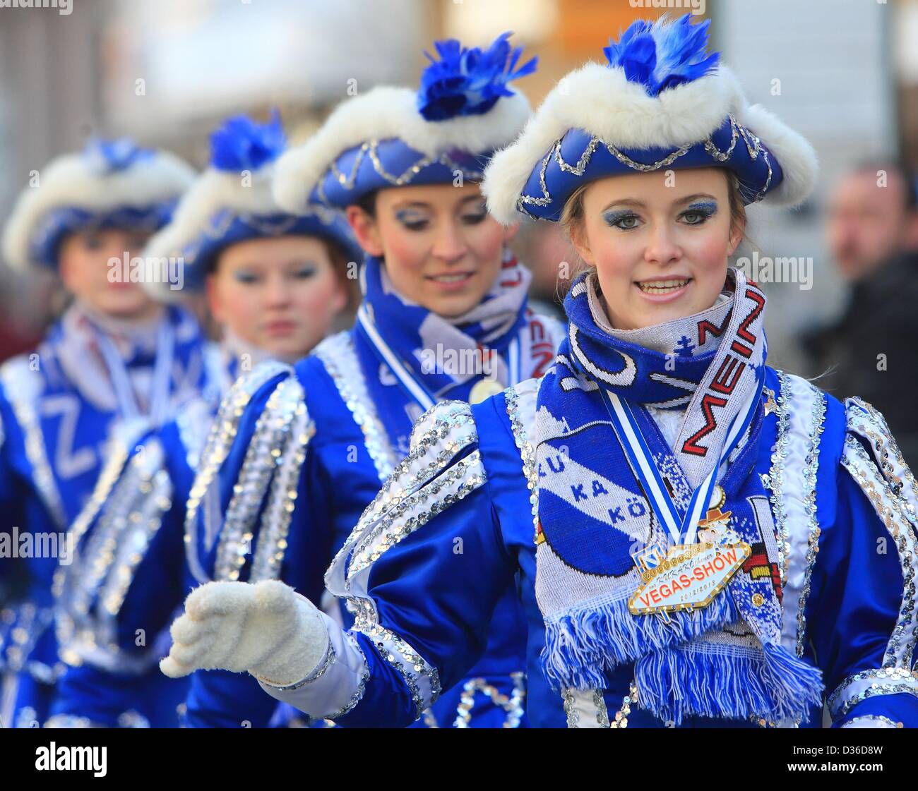Majorettes march in carnival parade hi-res stock photography and images ...