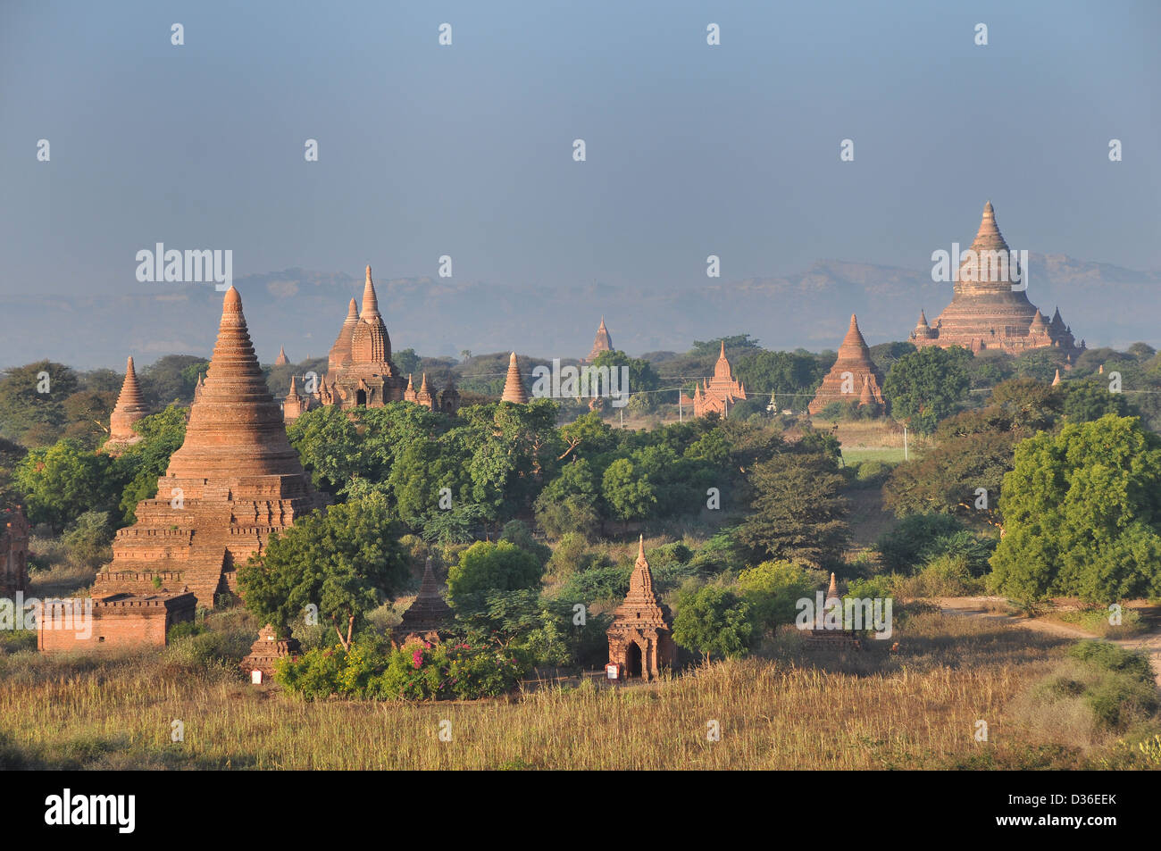 Bagan Temples Myanmar (Burma) Stock Photo