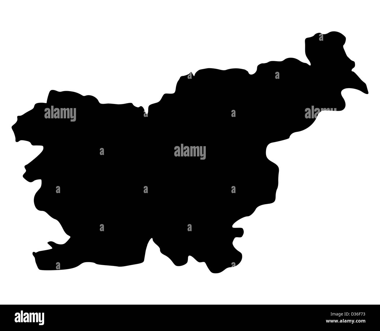 Map of Slovenia Stock Photo - Alamy