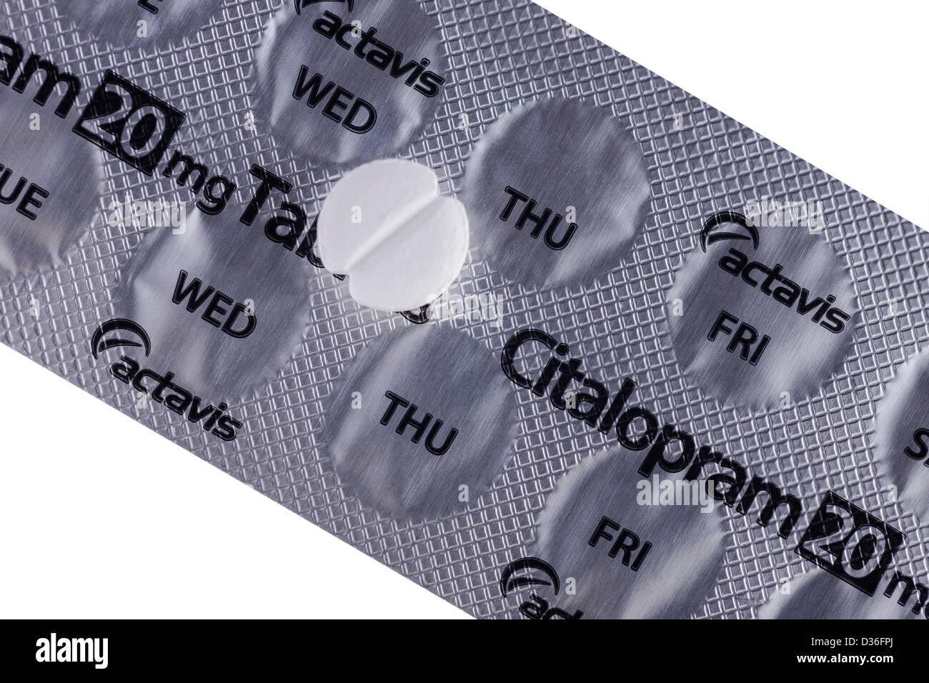 Citalopram pill white hi-res stock photography and images - Alamy