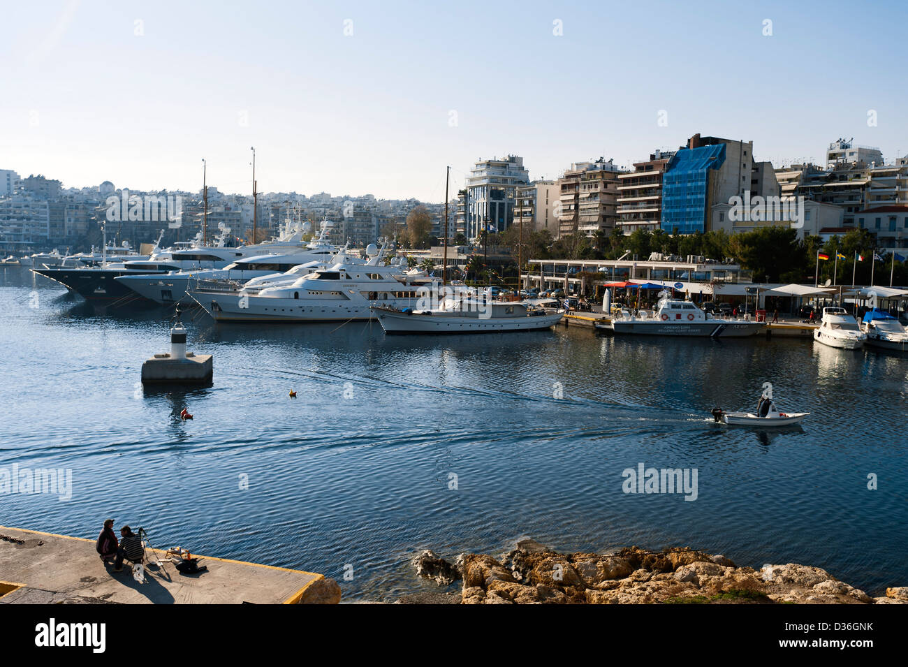 Marina in Piraeus, Greece, Europe Stock Photo