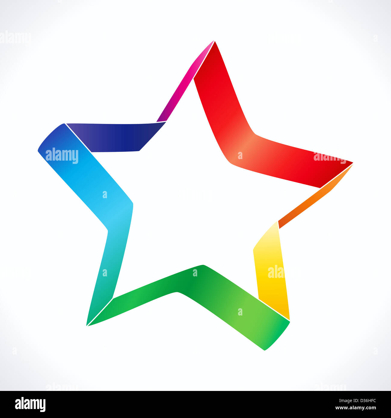 Colorful star icon on white background, eps 10 Stock Photo - Alamy