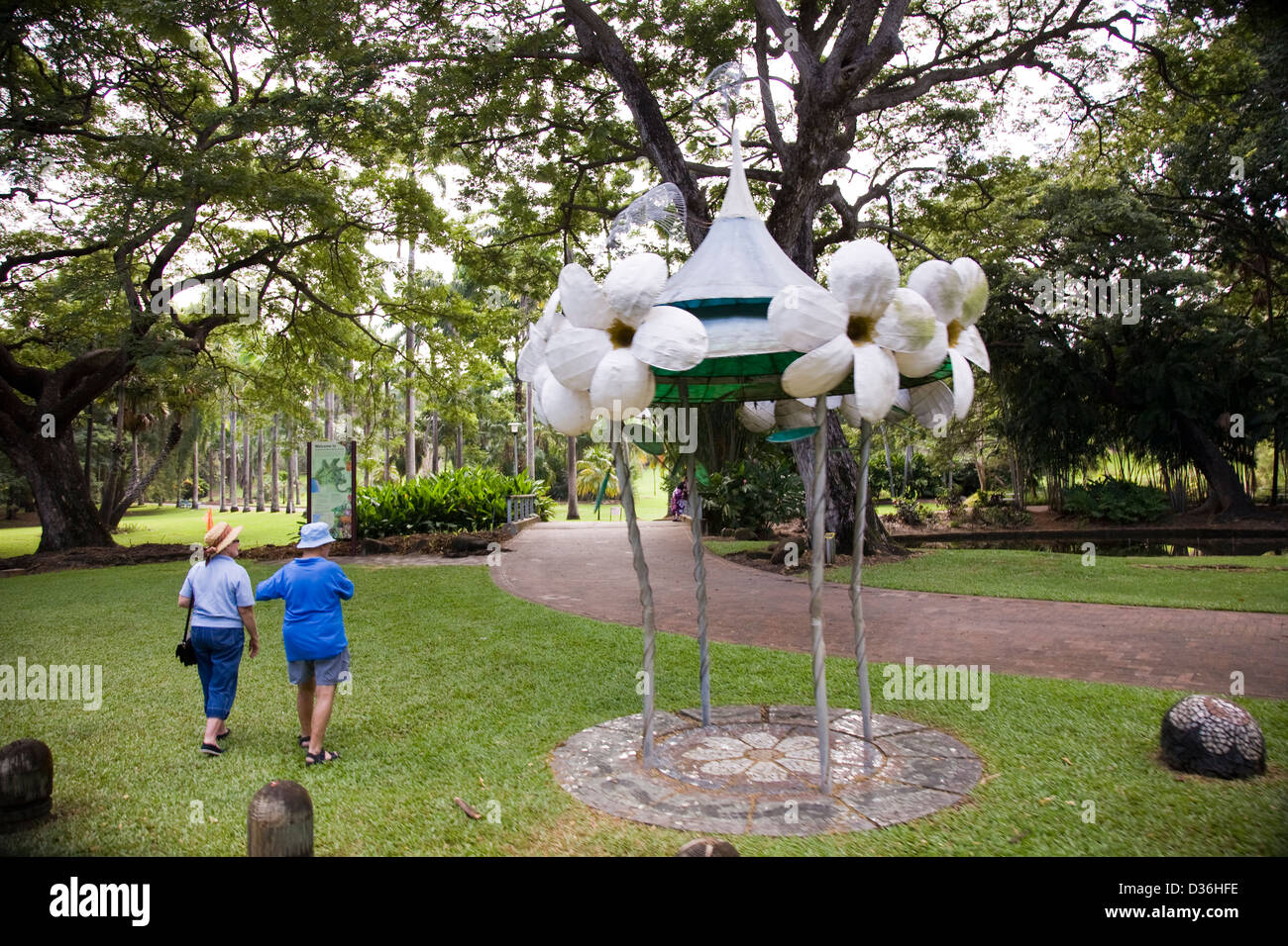 The Brown Darwin Botanic Gardens, Darwin, NT, Australia Stock
