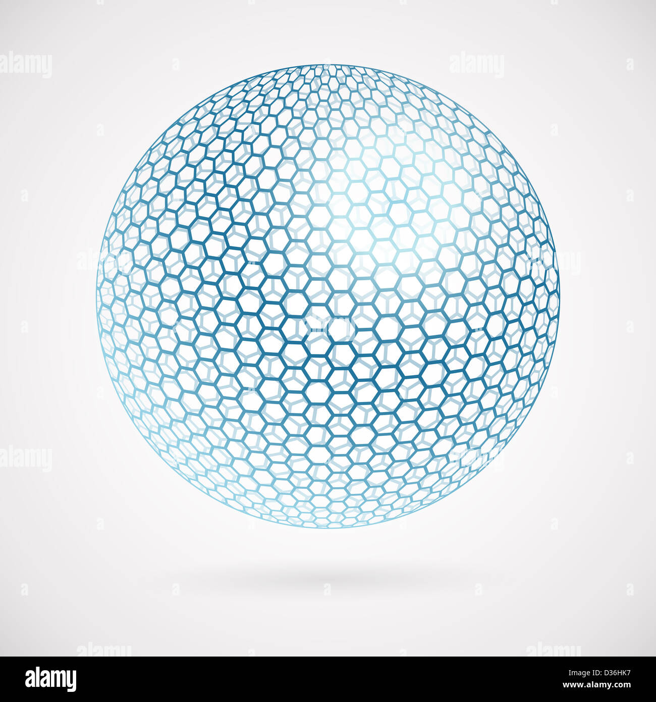 Abstract sphere of hexagons. vector background Stock Photo - Alamy
