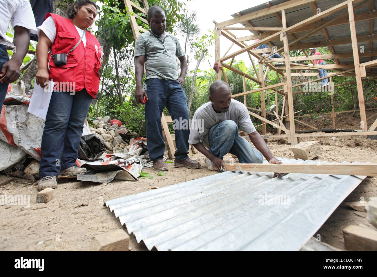 Leogane, Haiti, reconstruction of properties out for quake victims