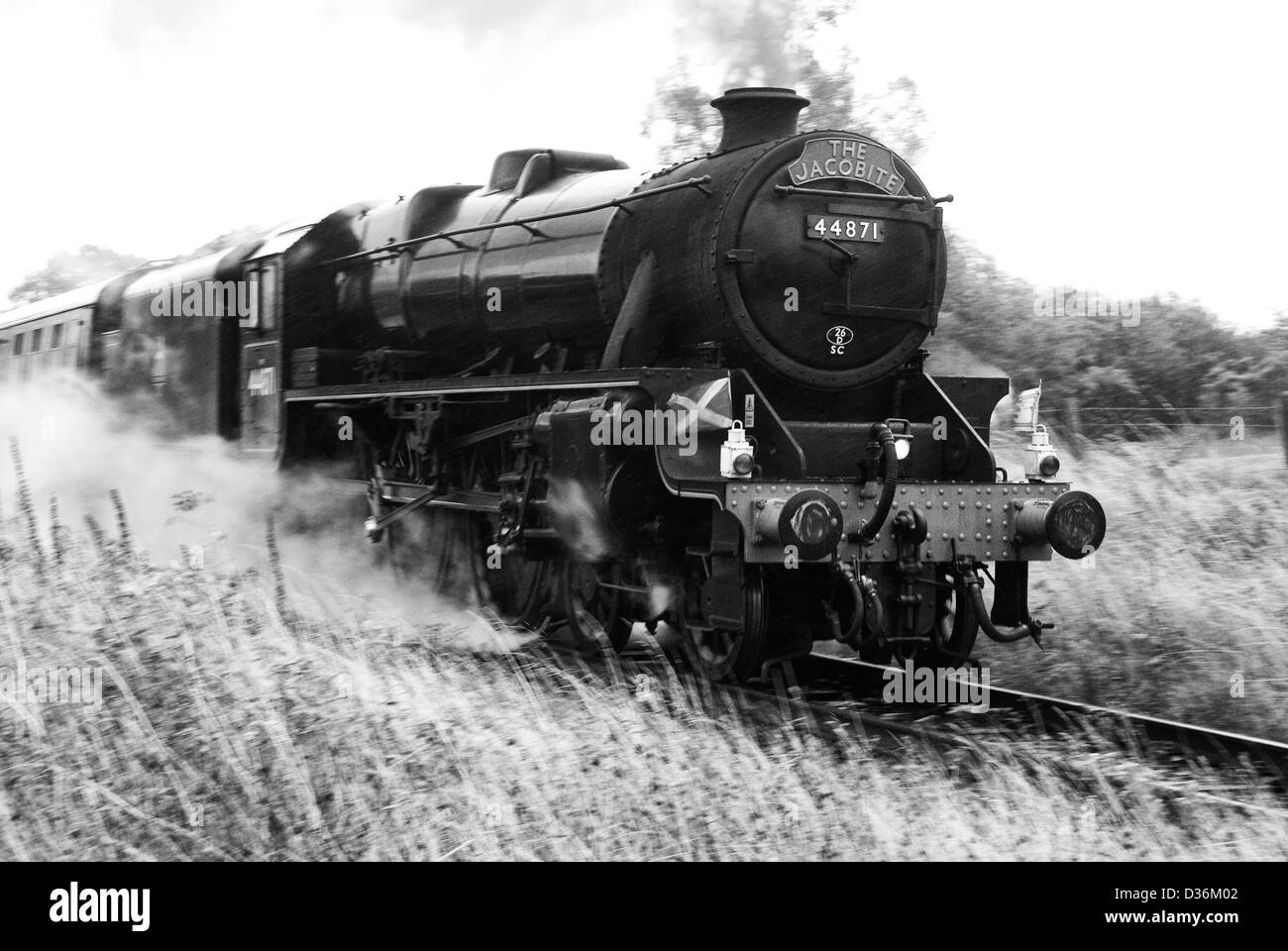 Jacobite Steam Train Stock Photo