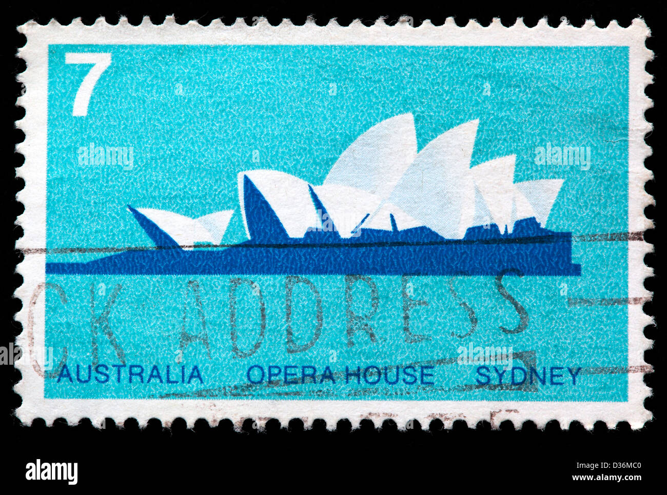 Sydney opera house, postage stamp, Australia Stock Photo Alamy