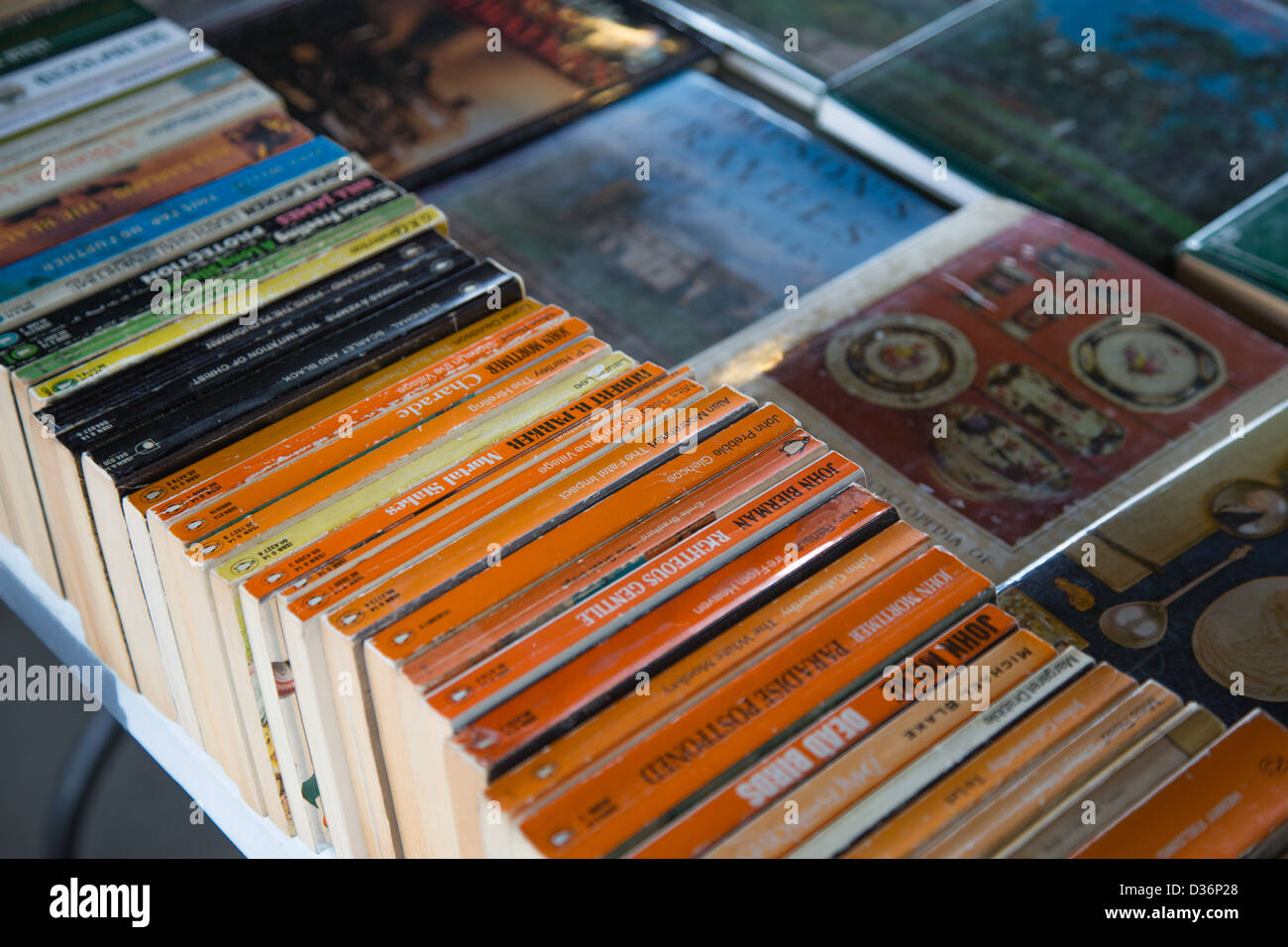 Second Hand Book Market, Southbank, London Stock Photo Alamy