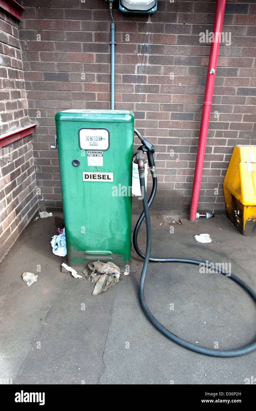 Old Diesel fuel pump for lorry's Stock Photo Alamy