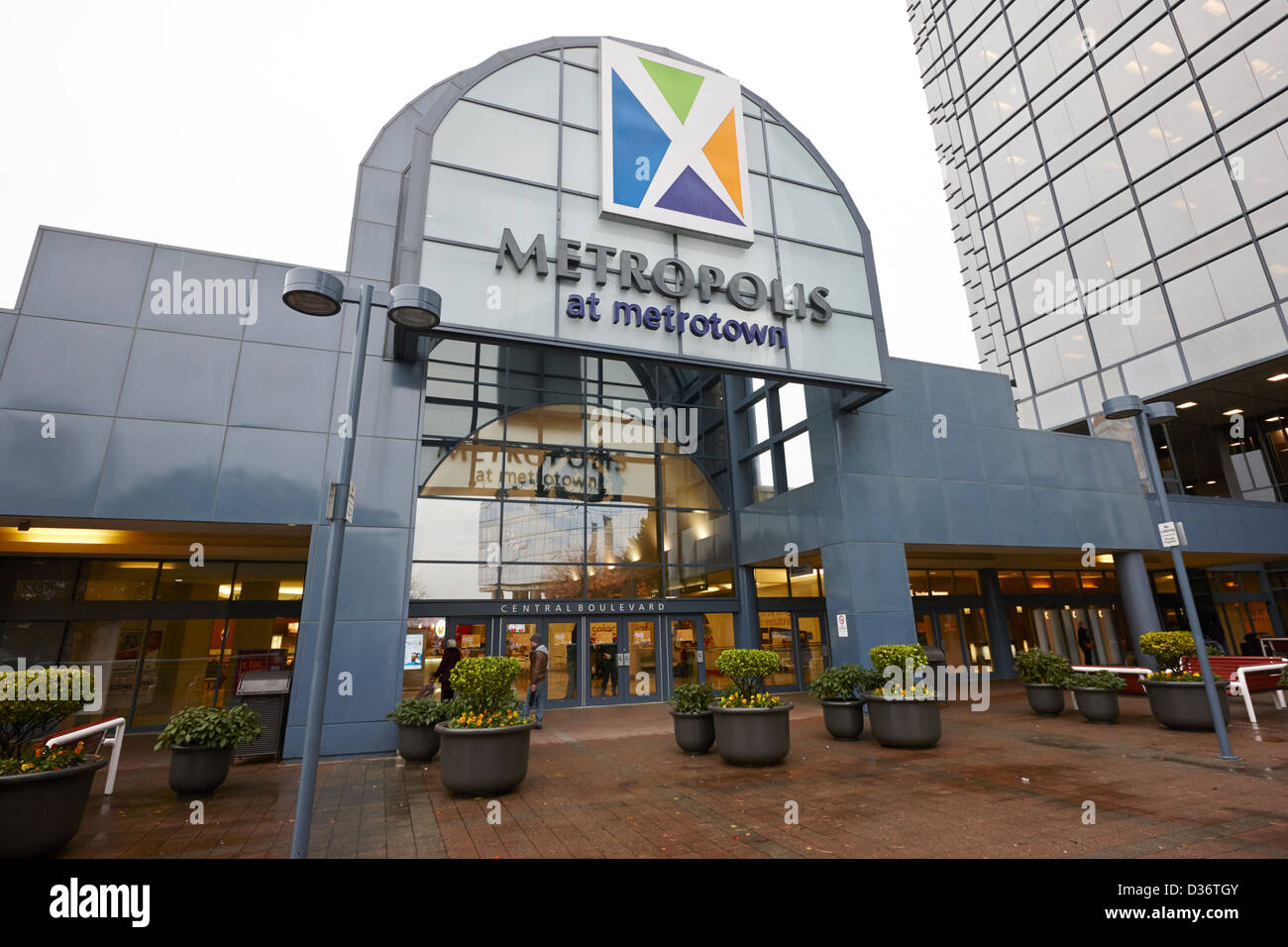 metropolis at metrotown shopping mall Vancouver BC Canada Stock Photo