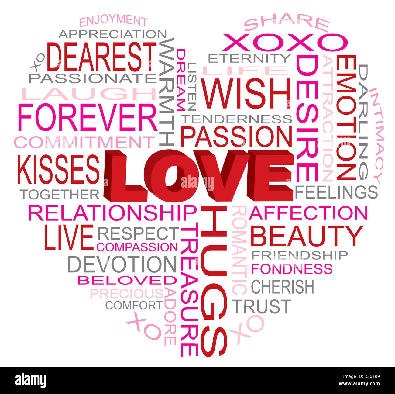 heart on word