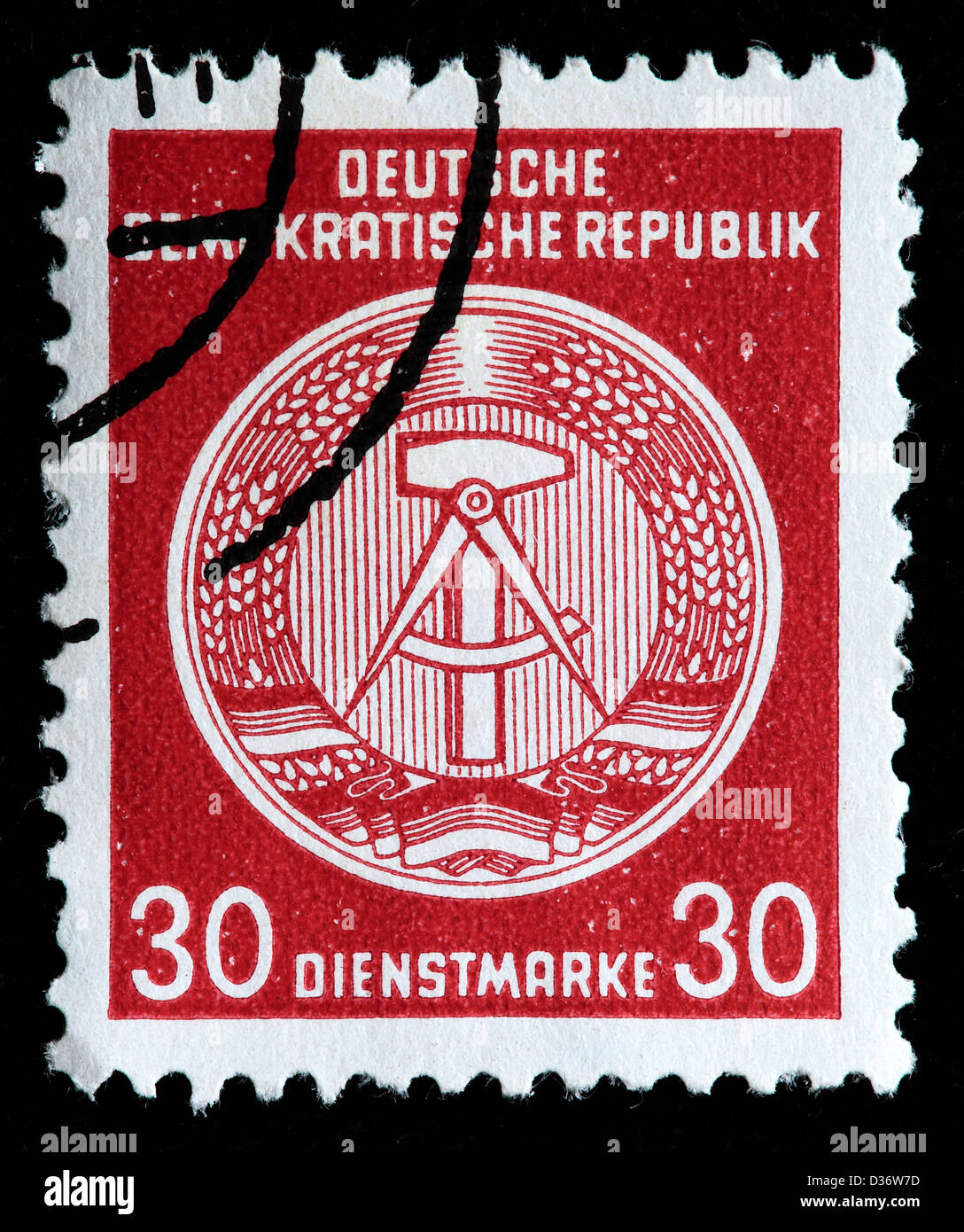 Coat of arms, postage stamp, Germany, 1954 Stock Photo