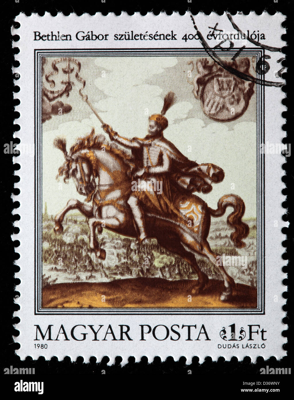 Gabor Bethlen, postage stamp, Hungary, 1980 Stock Photo