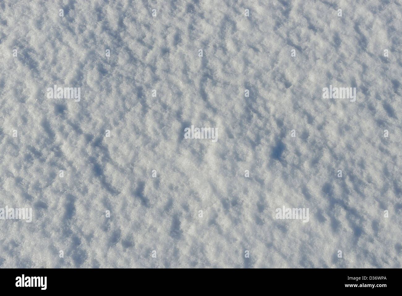 Abstract pattern of fresh snow Stock Photo