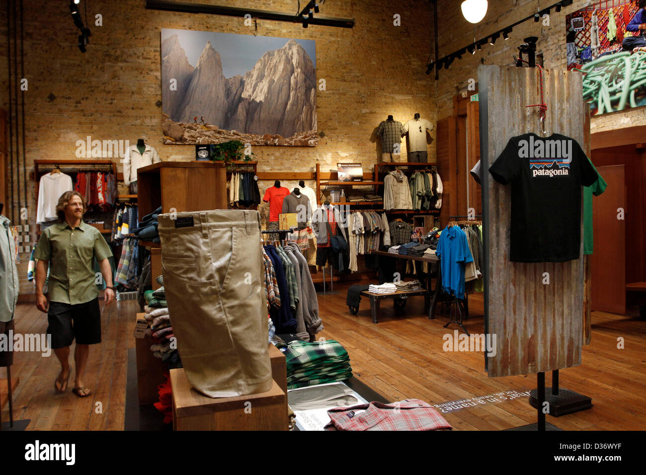 Jun 08, 2012 - Ventura, California, U.S. - The retail shop at Patagonia.  Patagonia produces high-end outdoor clothing, surf clothing, surfboard  manufacturing and is a member of several environmental movements. (Credit  Image: ©