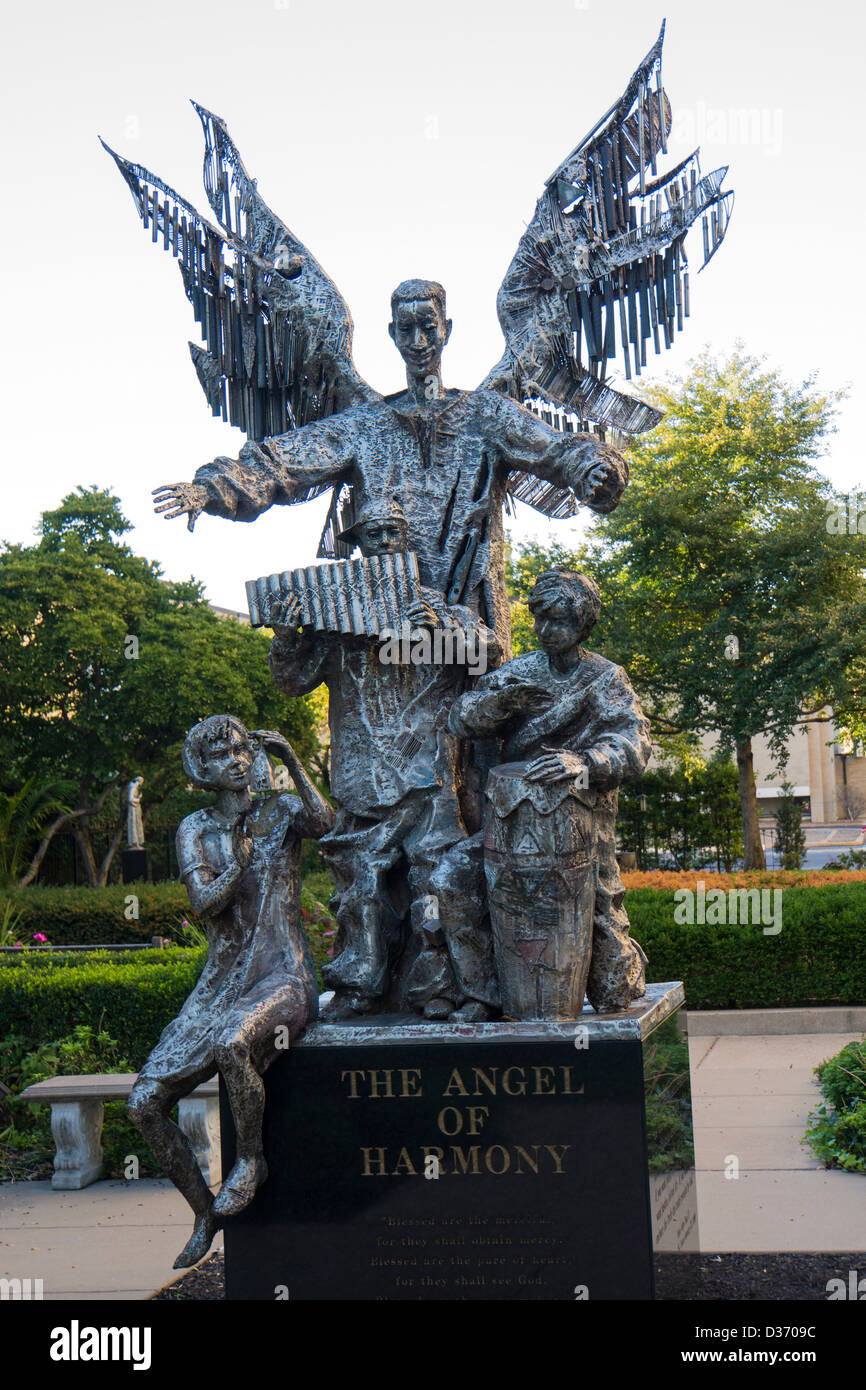 Angel of Harmony sculpture at Cathedral Basilica of St. Louis Stock