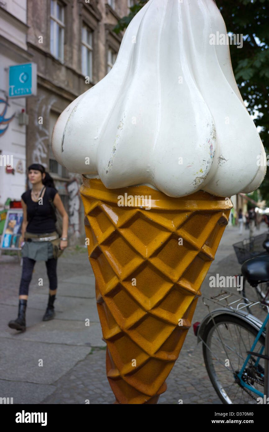 Berlin, Germany, advertising for soft ice cream Stock Photo Alamy