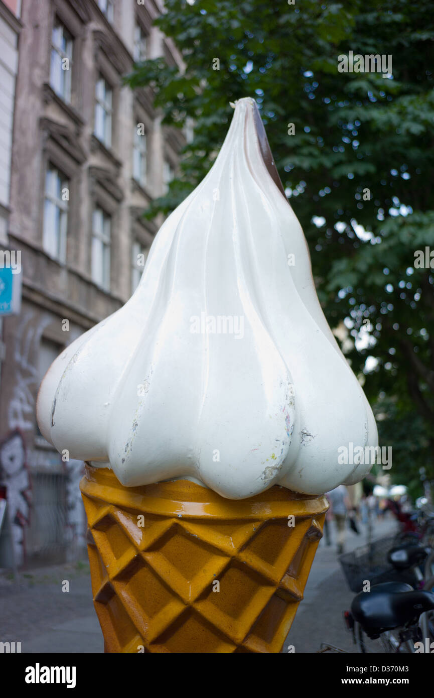 Berlin, Germany, advertising for soft ice cream Stock Photo Alamy